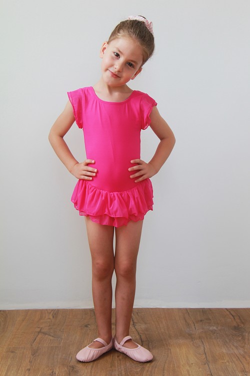 ש/ק + חצאית וולן כפול (לבן, 6)